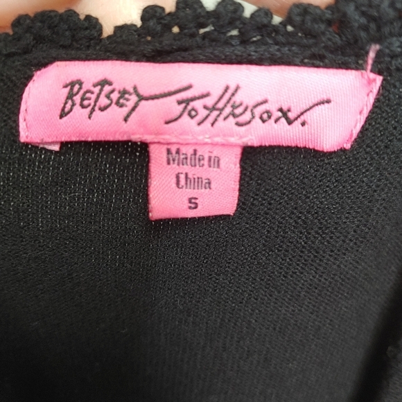 Vintage Betsey Johnson floral embroidered cardigan S - Picture 11 of 14